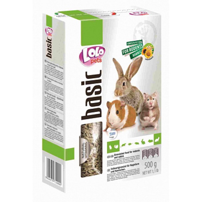 "Lolopets" Корм для гризунів у гранулах 500г
